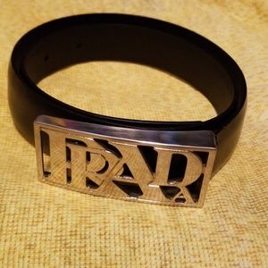 Prada black women's belt small